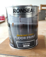 Ronseal Diamond Hard Floor Paint Satin - Anthracite 750ml