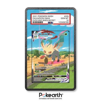 Leafeon VMAX 205/203 - Extended Artwork Case für Gradekarten