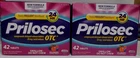 Prilosec New Formula OTC Acid Reducer 42 Wildberry Coated Tablets (Lot Of 2)
