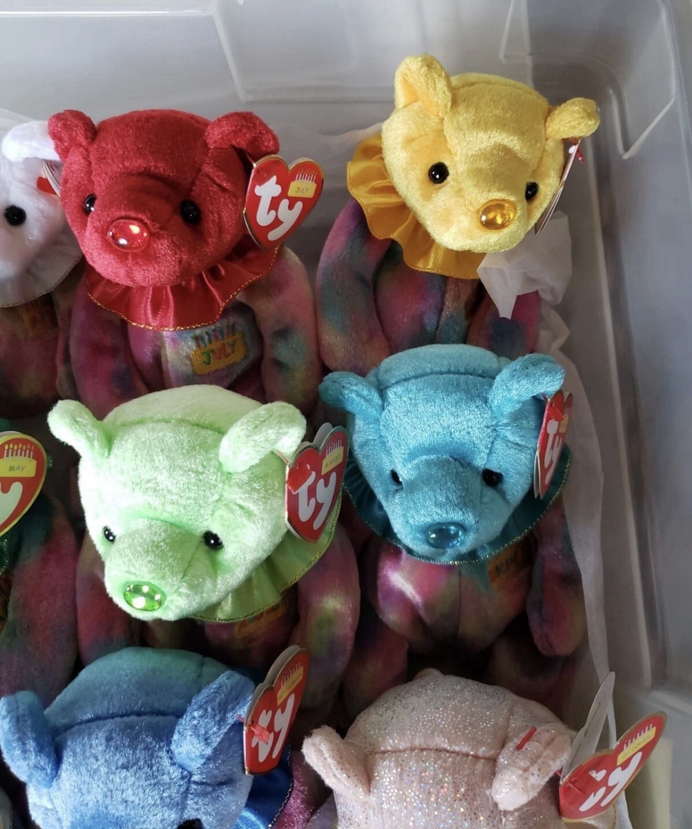 Ty Beanie Babies 12体セット Ty Beanie Babies Birthday Bears Set of 12 Months, 7.5 inch