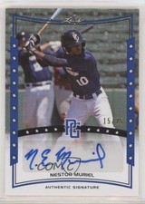2014 Leaf Perfect Game Showcase Blue 15/25 Nestor Muriel #A-NM1 Auto 0b2