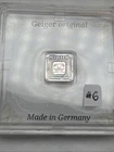 Geiger Edelmetalle Original 1 Gram .999 Fine Square Encapsulated w/Assay Toning