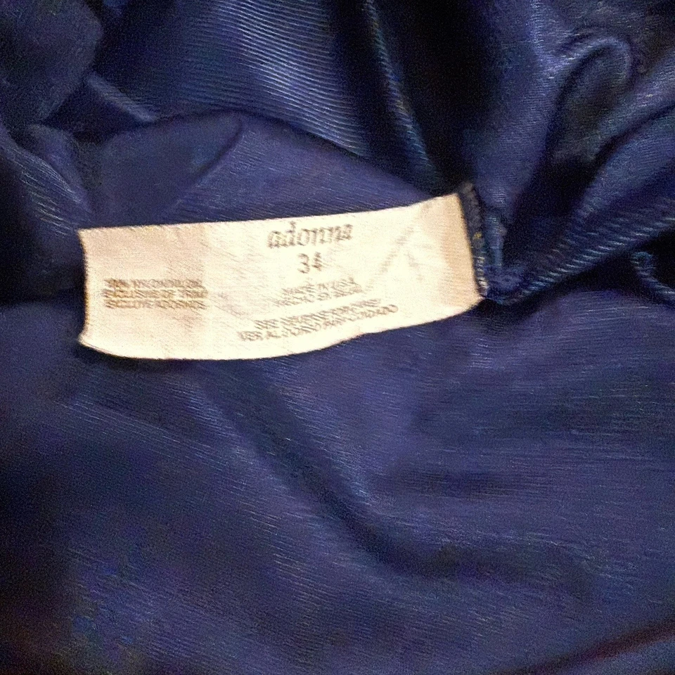 De Colección Adonna Prendas para Dormir Ligeras Talla 34 Azul Marino Borde de Encaje Nylon EE. UU. Foto 4 de 4