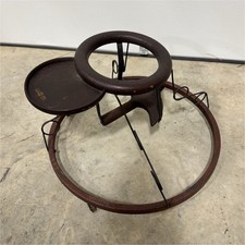 1902 Vintage Brown Wooden Glascock Baby Walker