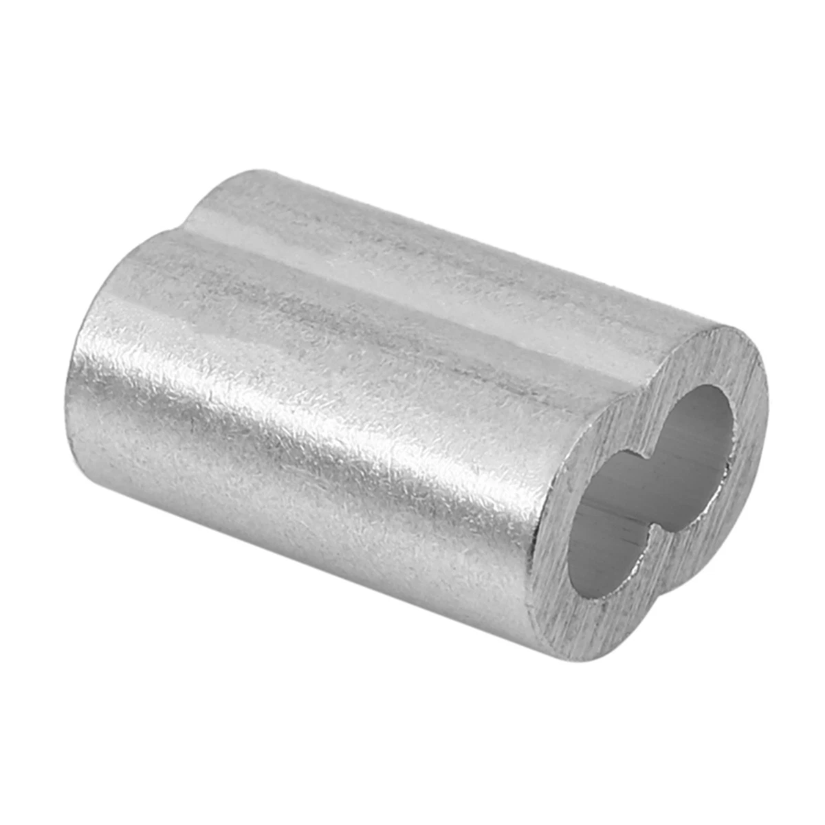 100Pcs 15mm Aluminum Hourglass Ferrules Sleeve Crimp for 3mm Wire Rope I7E48773