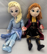 TY Beanie Buddy - 16" Elsa And Anna Disney's Frozen 2 -Brand New With Tags
