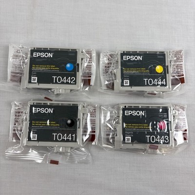 Epson T0441-T0444 Printer Ink Cartridge Yellow Magenta Cyan Black New Sealed