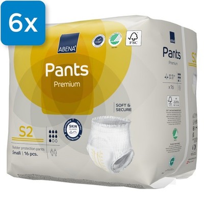 Abena Pants Premium S2 - (6 x 16 Stück), ehem. Abri-Flex Premium S2