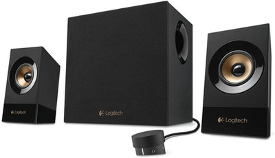 Logitech 980-001054 Z533 43832 Lautsprechersystem 120Watt, Schwarz, Aux-Anschlus