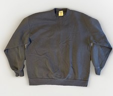 Vintage 90s Jerzees NuBlend Blank Sweatshirt Mens Large Navy Blue Crewneck USA