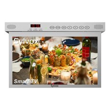 Sylvox Silver 15.6inch Kitchen TV Under Cabinet Foldable  Rotatable Smart TV