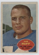 1960 Topps Sam Huff #80 HOF 7bt