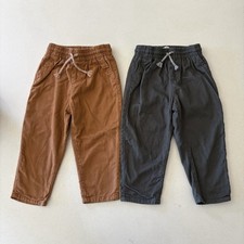 H&M Lined Jogger Pants in Gray Brown Size 18M