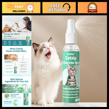 Natural Catnip Spray with Silvervine - 100 Dual-Plant Formula for Cats  Kitten