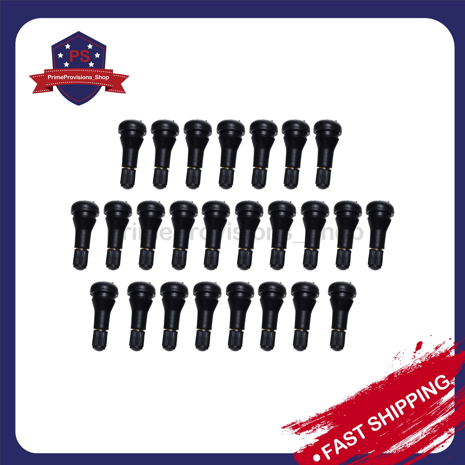 LOT 25 TR 413 Rubber Tire Valve Stems Short Snap-In Most Popular Valve Black