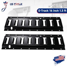 2 E Track Tie-Down Rail 16inch 1.3ft For Trailers, Vans, Motorcycle Tie Downs