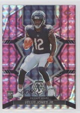2022 Panini Mosaic Rookies Pink Camo Mosaic Prizm Velus Jones Jr #337 7i6