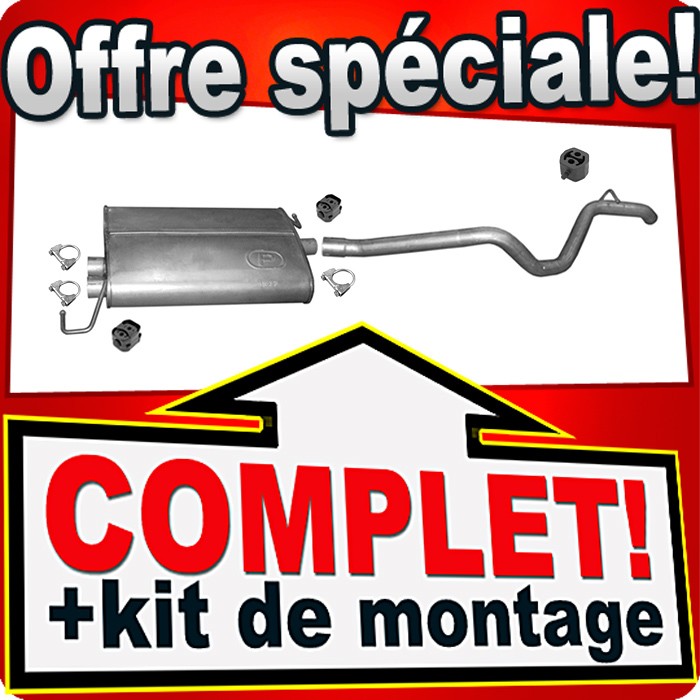Ligne d'échappement Mercedes ML320 W163 essence avec silencieux arrière 3.2