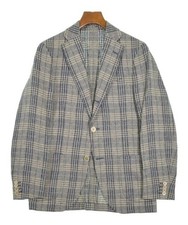 LARDINI Tailored Jackets Blue Check Pattern 44 Approx. S 2200662521037