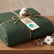 Bedsure GentleSoft 100 Cotton Blanket Queen Size for Summer - Breathable Lig...
