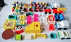 Vtg Fisher Price Little People Lot 20 Figures Wood Plastic Vehicles Accessories