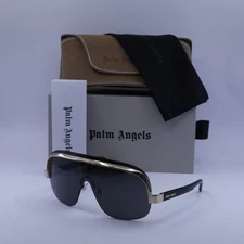 New Palm Angels PERI10I KING 1007 Black/Gold/Grey 135-0-135 Sunglasses
