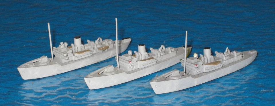GB 3x Korvette FLOWER-Klasse, Trident 1041, Metall, 1:1250