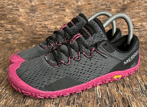 Merrell Vapor Glove 6 Athletic Running Shoes Grey Pink Minimalist Women’s Sz 7.5 - Picture 5 of 15