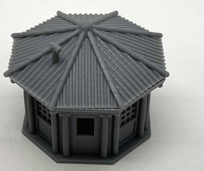 Phoenix Models 31800 HO Scale Octagon Building with Roof and Window Glass -- Kit