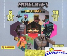 Panini MINECRAFT Challenges HUGE Factory Sealed Booster Box with 144 Cards!