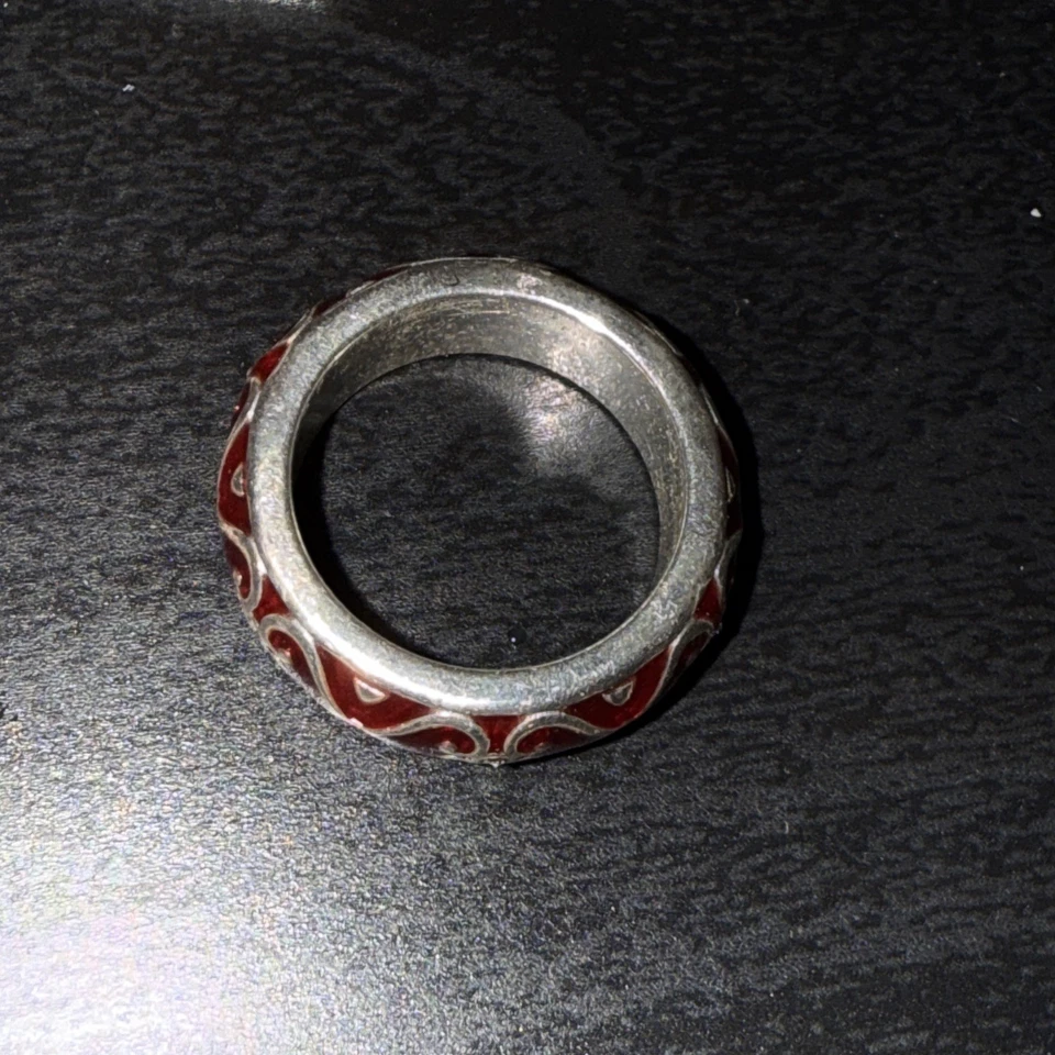 Brighton Encanto Red Silver Ring Size 6 - Image 3 of 4