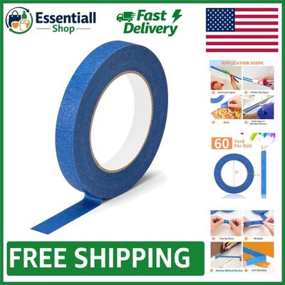 Versatile Crepe Paper Painter Tape 0.7 Inch - Clean Edges & Easy Application