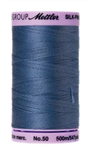 Smoky Blue 0351 | Silk-Finish Cotton 50wt - #9104 (500M / 547Y Spool) | Mettler