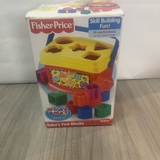 Fisher-Price Brilliant Basics Baby's First Blocks Sorter 10 Blocks 6M