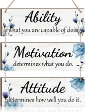 Office Wall Decor Inspirational Plaques