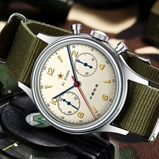 40mm Seagull 1963 Sapphire Mechanical Chronograph - TIMEGRAPHED USA
