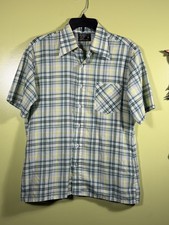 Vintage JC Penney Flannel Size Medium Green Shirt