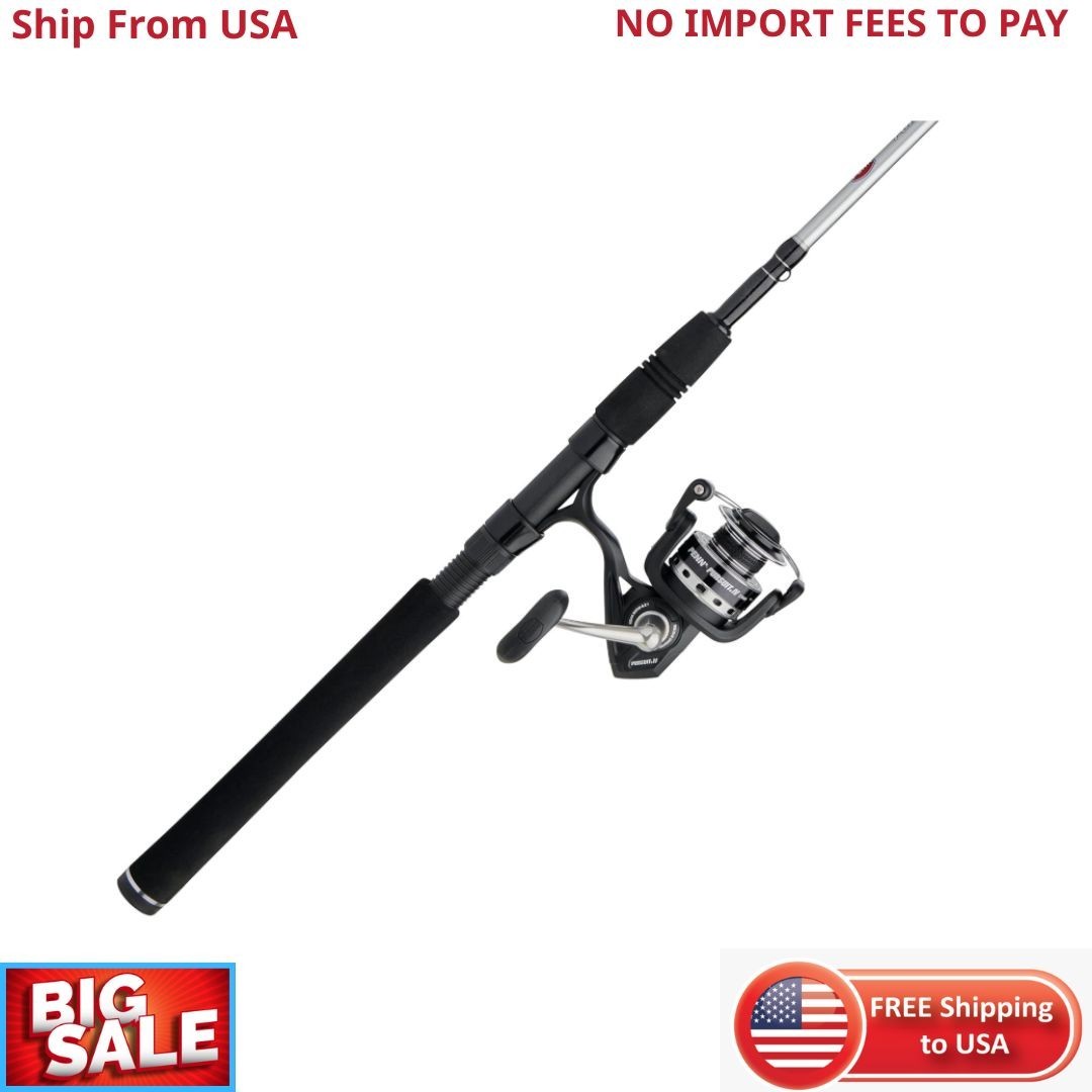 Penn Pursuit Iv 8000 Spinning Fishing Rod Reel Combo 2Pc Heavy Duty Saltwater