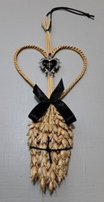 Corn Dolly  Witchcraft Black Heart. Occult. Harvest Festival. Paganism.