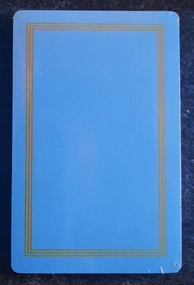 Vintage Hoyle Plastic Coated Playing Cards. Light Blue and Gold, Sealed!