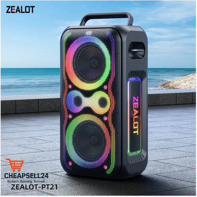 ZEALOT PT21 200W Bluetooth Lautsprecher Tragbar Outdoor Bass Boost