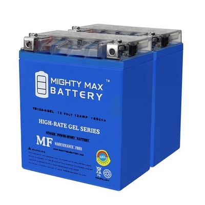 #ad #ad Mighty Max YB12A AGEL 12V 12AH GEL Battery Replaces WPS YB12A A 2 Pack $89.99