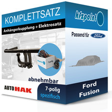 Für Ford Fusion 05- AUTO HAK Anhängerkupplung abnehmbar + 7polig E-Satz neu