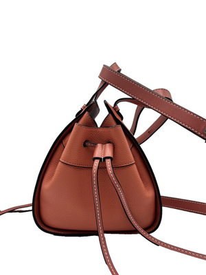 バッグ LOEWE Hammock Drawstring Mini Bag LOEWE Mini Hammock Drawstring Bag Pink Tulip Coral Pebbled