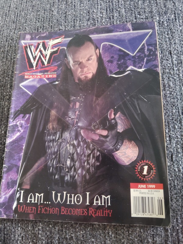 WWF Magazine June 1999 THE UNDERTAKER *Has Poster*