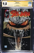 Spawn 4 CGC 9.8 1992 Imagen Firmada Serie Todd McFarlane