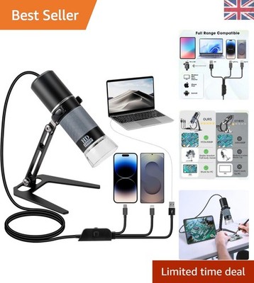 Multi-Device kompatibles 1080P Digitalmikroskop - einfache Plug-and-Play-Bedienung