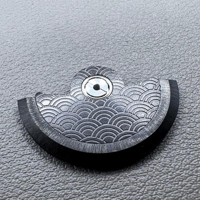 Black Waved Rotor Oscillating Weight for Movement NH34 NH35 NH36 NH38