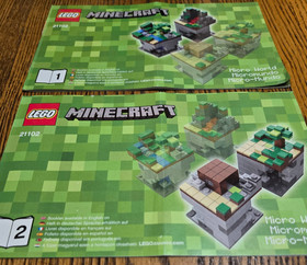 2012 LEGO MINECRAFT MICRO WORLD: THE FOREST SET #21102, COMPLETE