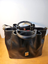 Dooney Bourke Large Barlow Saffiano Leather Bag -- Black -- New With Tags
